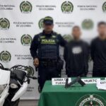 Capturados dos presuntos extorsionistas en Malambo cuando intentaron huir en moto hurtada