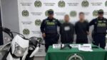 Capturados dos presuntos extorsionistas en Malambo cuando intentaron huir en moto hurtada