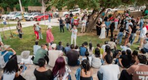 Caicedo se reunió con jóvenes en Valledupar y reafirmó su apuesta de pagarles por estudiar