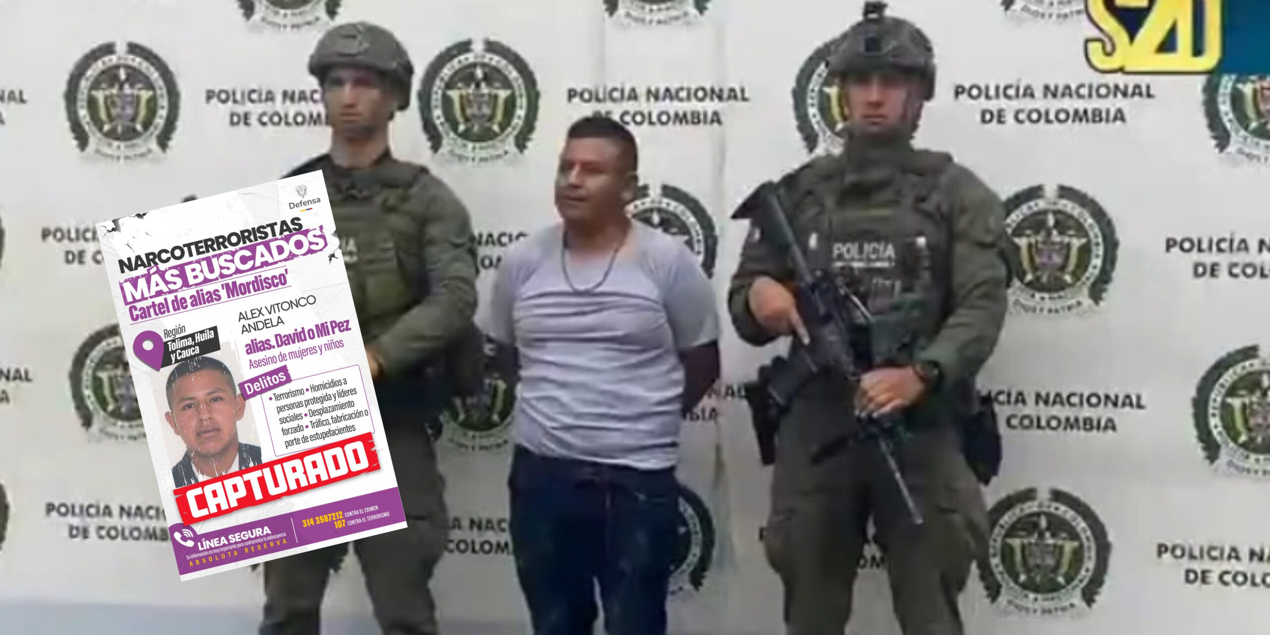 El hombre clave del EMC: así cayó alias Mi Pez, presunto responsable del ataque terrorista en Cajibío