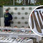 Más de 500 armas blancas fueron incautadas durante controles realizados por el partido Junior-Palmeiras