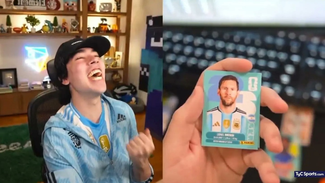 Streamer argentino, el primero en llenar el álbum Panini del Mundial 2026: ¡gastó un buen billete!