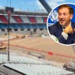 Presidente de Conmebol se mostró pletórico en redes por cómo marchan las obras en el Metropolitano