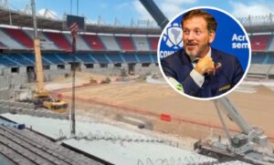 Presidente de Conmebol se mostró pletórico en redes por cómo marchan las obras en el Metropolitano