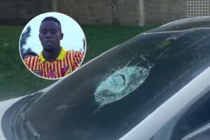 ‘Barristas’ del Deportivo Pereira comienzan a cumplir sus amenazas: atacaron carro del jugador Jordy Monroy