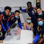 Jugadores de la Tricolor inyectaron alegría y esperanza a niños en un hospital de Bogotá