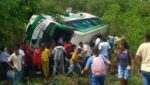 12 personas heridas dejó el volcamiento de un bus en la Cordialidad, a la altura de Sabanalarga