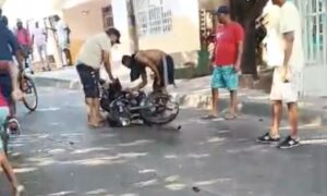 Tras cometer atentado, a sicarios se les apagó la moto en Ciudad Modesto, Barranquilla: ¡capturaron a uno!