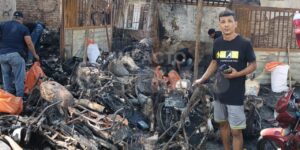 “20 años de trabajo hechos cenizas en una noche”: dueño del taller de motos incendiado en el barrio Pumarejo