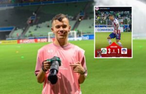 “¡Mamá! Junior subió mis fotos”: la historia de David, el hincha ‘tiburón’ que cumplió su sueño en Brasil