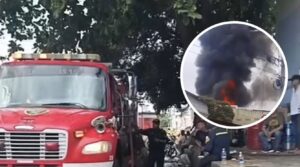“Hubo una explosión en el área de pintura”: bomberos controlaron incendio en ebanistería del barrio Atlántico
