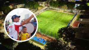 “¡Entregamos una tremenda cancha sintética en la Ciudadela 20 de Julio!”: alcalde Char