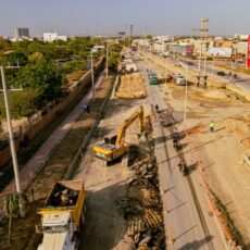 Avanzan las obras en la calzada norte de la Circunvalar, en Soledad: el proyecto alcanza el 54 % de ejecución