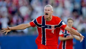 La “Bestia” Erling Haaland estuvo suelta en Boston: Noruega inició el Mundial goleando a Irak