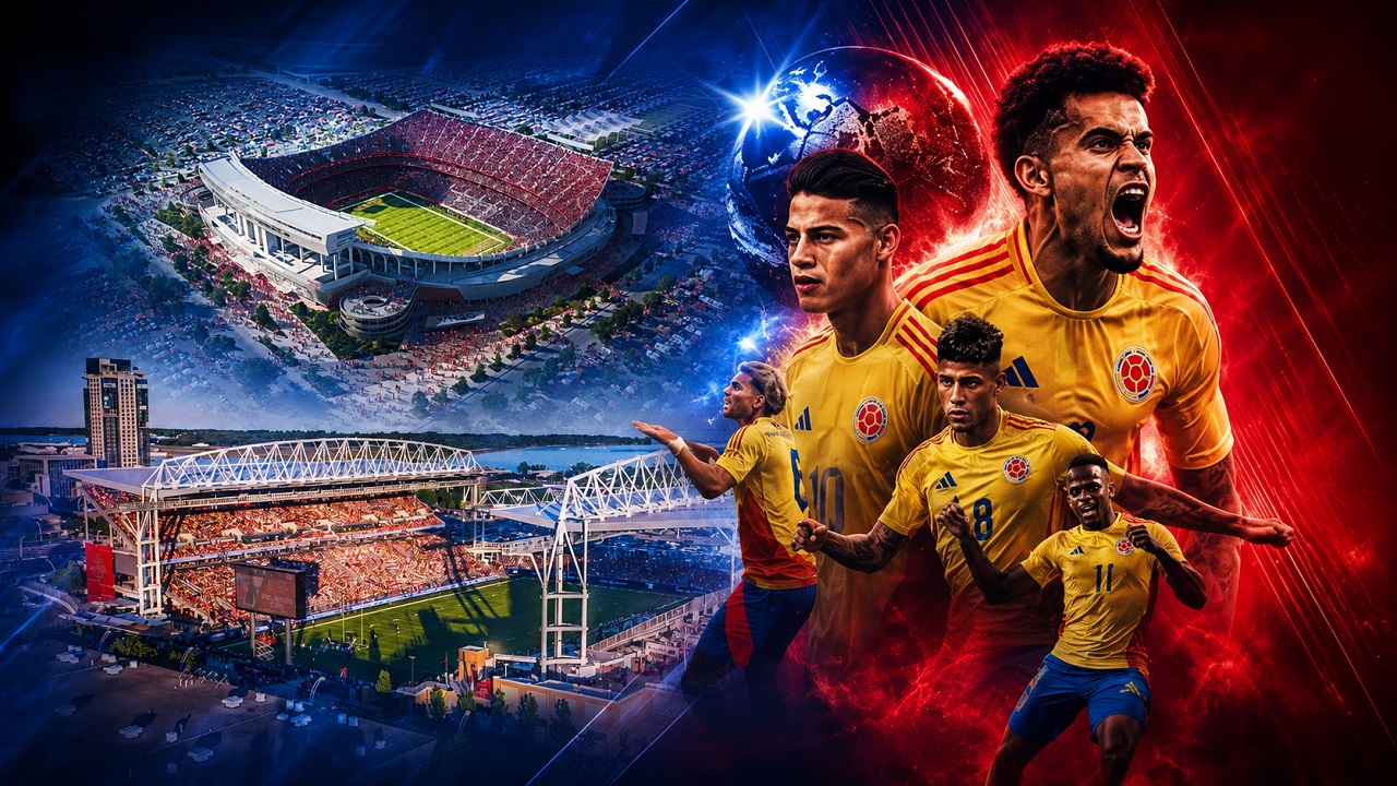 Estadios en los que jugaría Colombia en dieciseisavos de final si acaba primera o segunda en su grupo