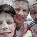 Muriel, Barrios y Martínez adelantaron el Carnaval en ‘Santoto’: “enmaicenaos” por la estrella 12 de Junior