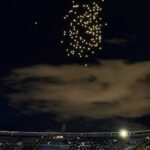 Escudo de Millonarios acabó amorfo: burlas genera el show de drones en el acto de presentación de la plantilla