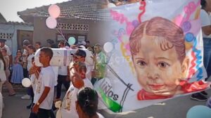 “Contigo te llevas mi alma”: familiares dan último adiós a la pequeña Celeste en Polonuevo