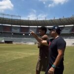 Lucho visitó el estadio donde comenzó a destellar su talento en la profesional y que ahora será un “Supermetro”
