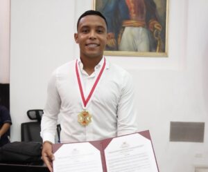 Muriel fue exaltado con la ‘Orden de Barlovento’ por la Asamblea Departamental: ¡es un ejemplo de deportista!