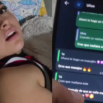 Descubrió mensajes de su esposa con otro hombre y su reacción quedó grabada en video