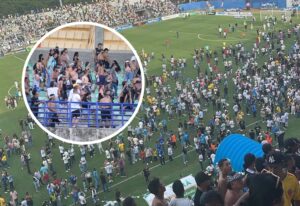 ‘Barristas’ de Nacional se enfrentaron entre sí en una de las tribunas del Jaraguay y causaron pánico