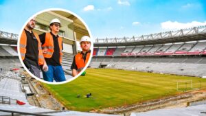 Conmebol volvió a inspeccionar obras en el “Supermetro” con miras a la final de Sudamericana: ¡el cronograma marcha bien!