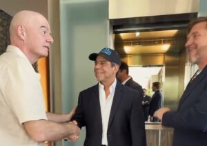 “Tengo que venir a la final”: Gianni Infantino tras su encuentro con el alcalde Char en Cali