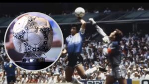 Subastan en 3,35 millones de dólares balón con el que Maradona anotó el “Gol de la mano de Dios”