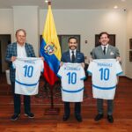 Presidente De la Espriella se reunió con máximo dirigente de la Conmebol y hablaron del buen avance del “Supermetro”