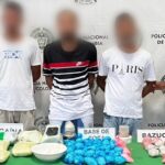Cayeron tres presuntos miembros de los Costeños con más de 8.000 dosis de estupefacientes en Galapa