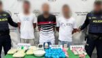 Cayeron tres presuntos miembros de los Costeños con más de 8.000 dosis de estupefacientes en Galapa