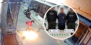 “Tendrían relación con varios casos de extorsión”: capturados presuntos responsables de incendiar fachada de negocio en Siete de Abril