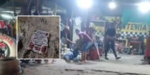 Sicarios ultimaron a hombre en una llantería del barrio Prado, en Soledad: dejaron un panfleto junto al cuerpo