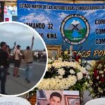 Disparos al aire y pancartas: así recibieron el féretro de alias Bendito Menor en Riohacha