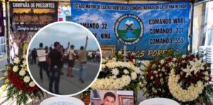 Disparos al aire y pancartas: así recibieron el féretro de alias Bendito Menor en Riohacha