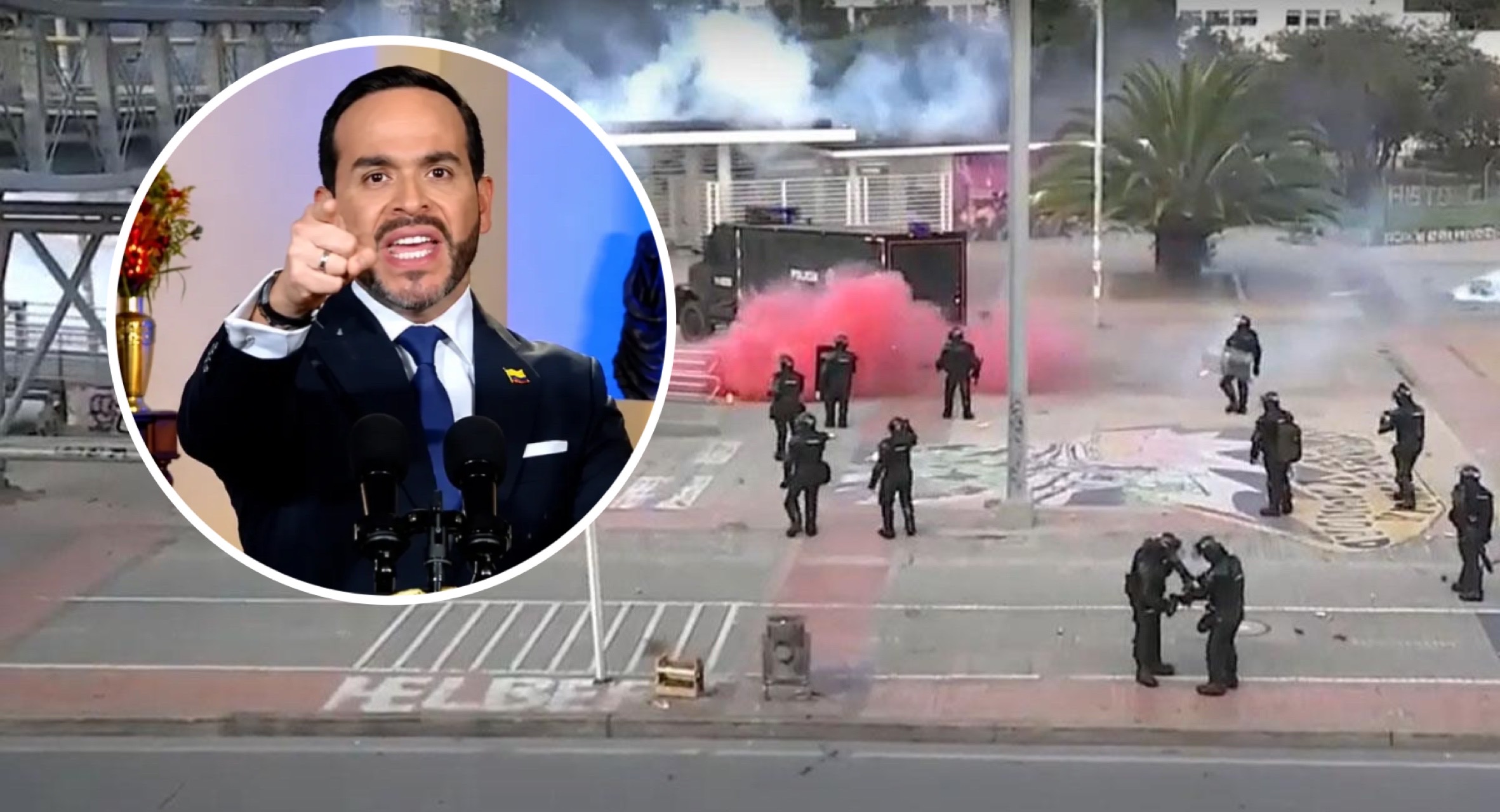 De la Espriella anunció que los policías podrán ingresar a las universidades cuando haya protestas que empleen actos vandálicos