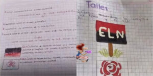 Polémica en colegio de Norte de Santander por tarea que pedía a estudiantes dibujar insignias del ELN y las FARC