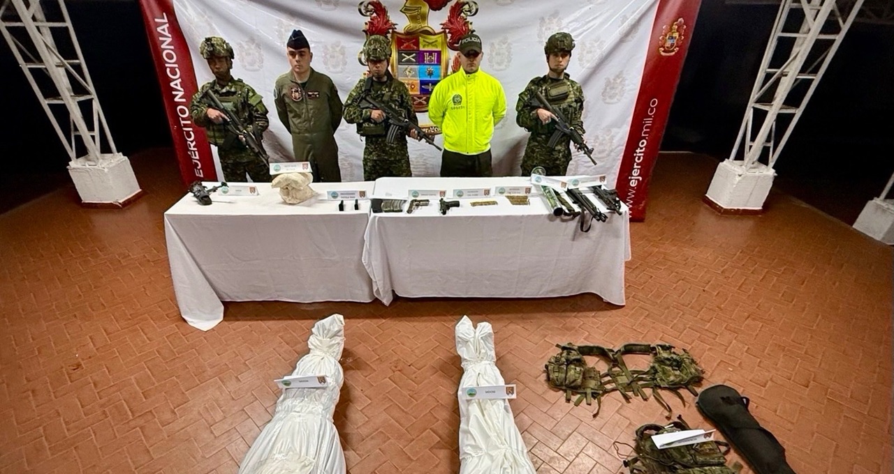 Fuerzas Militares dieron de baja a dos presuntos integrantes de las disidencias de las FARC en el Cauca