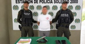 A alias el Mono Arley le cayó el Gaula en Soledad: lo señalan de ser presunto jefe de zona de los Costeños