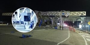 Con un carrobomba, terroristas “volaron” un peaje en Casanare: cuatro personas resultaron heridas