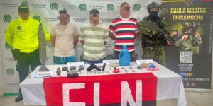 Policía y Gaula Militar le cayeron a presuntos integrantes del ELN en Pailitas, Cesar: tres hombres fueron capturados