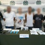 Cuatro presuntos integrantes de los del Freseo fueron capturados en ofensiva contra el homicidio y la extorsión en Barranquilla