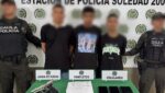 Tres capturados en Soledad por presunta quema de fachadas para intimidar a comerciantes