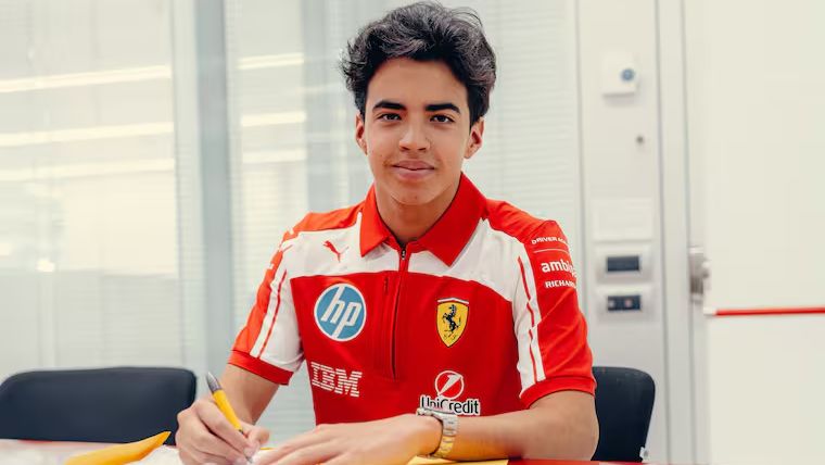 “¡Estoy muy feliz!”: barranquillero Salim Hanna firmó con la escudería Ferrari para correr la Fórmula 3 en 2027