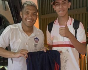 Jugadores del Junior de Barranquilla también se sumaron a los días felices que vive El Chankletica
