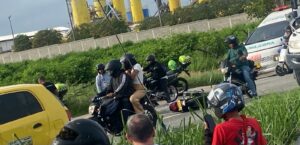 Tragedia en la vía Barranquilla – Galapa: motociclista pierde la vida al accidentarse, a la altura de Ultracem