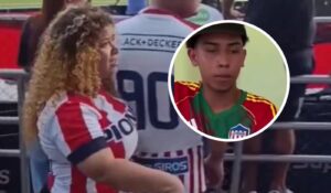 “Me sentí mal”: Germán, a quien una presunta ‘barrista’ del Junior sacó de la tribuna del Romelio por ir en chanclas