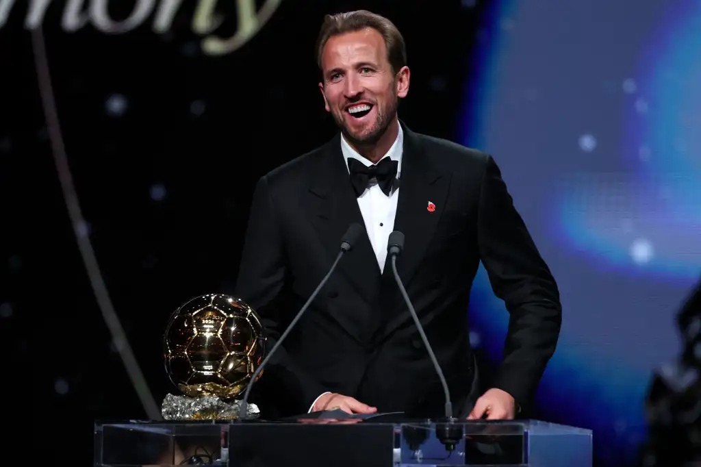 Harry Kane reinó en la gala celebrada en su tierra, Inglaterra: ¡el delantero inglés ganó el ‘Balón de Oro’!