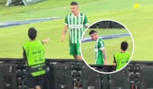 “Se me cayó un ídolo”: niño recogebolas del Cúcuta Deportivo, tras desplante que le hizo James Rodríguez